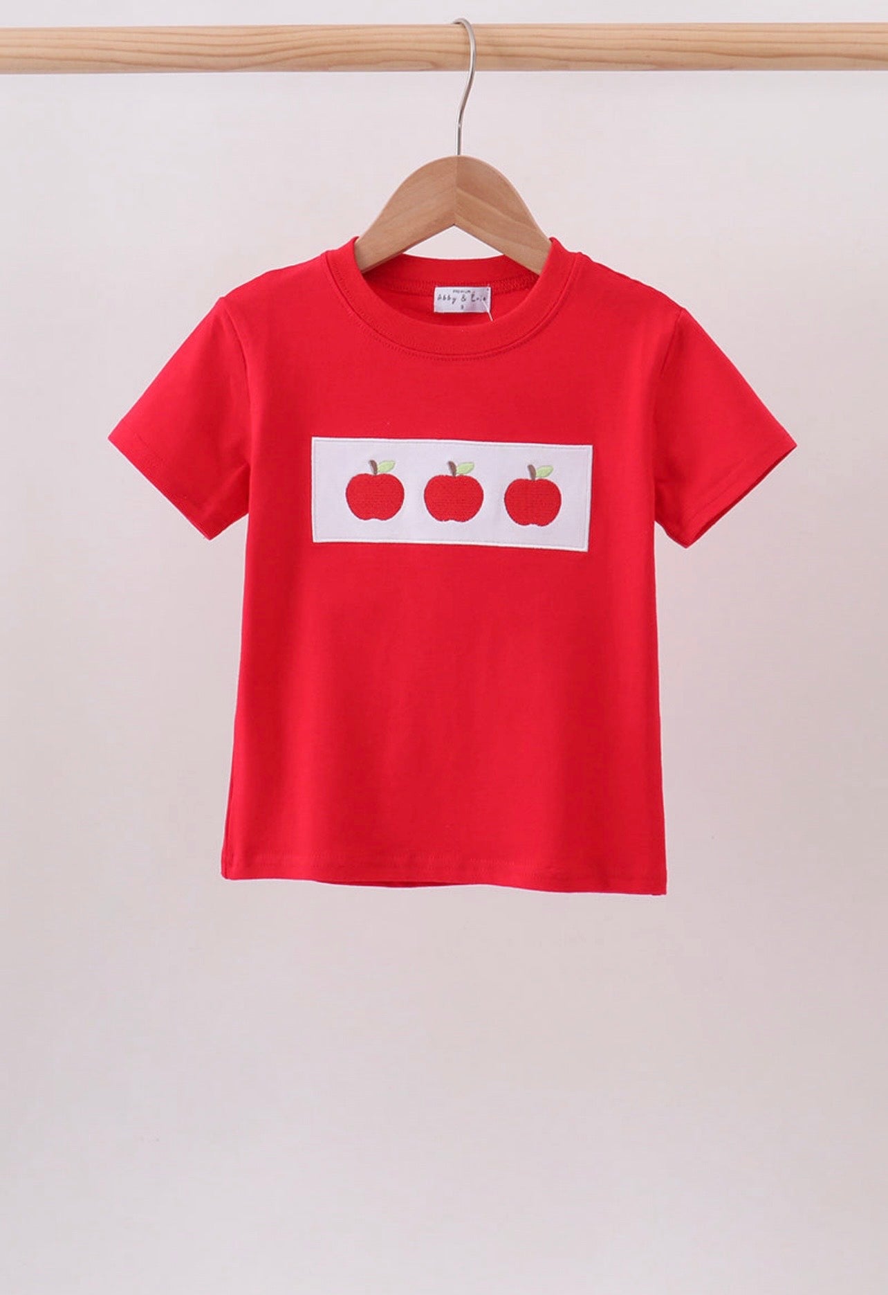 Red Apple Applique Top
