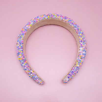 Kids Padded Headband - Chunky Sequin Hair Band