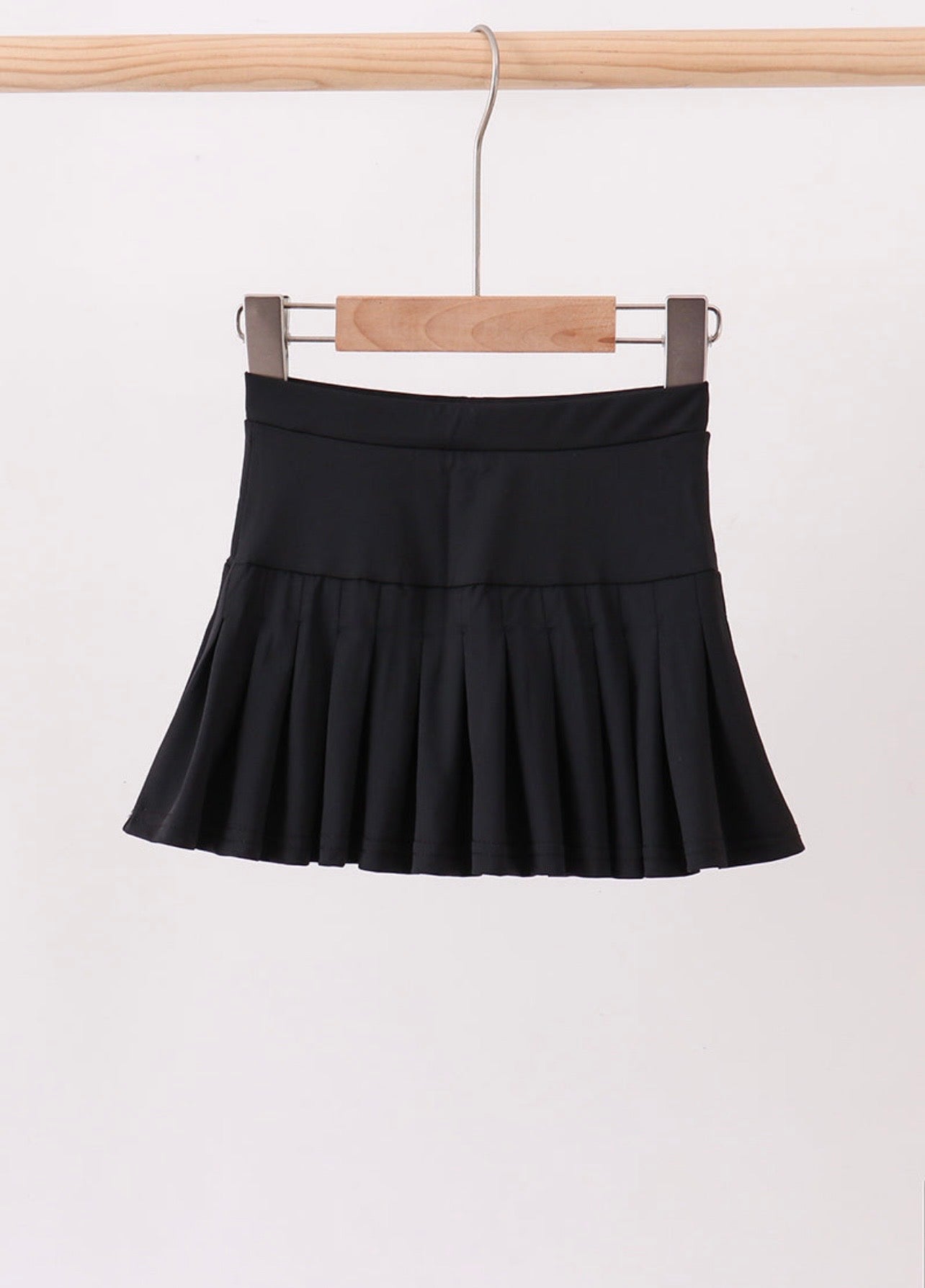 Black Pleated Skort