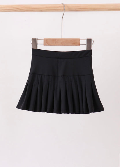 Black Pleated Skort