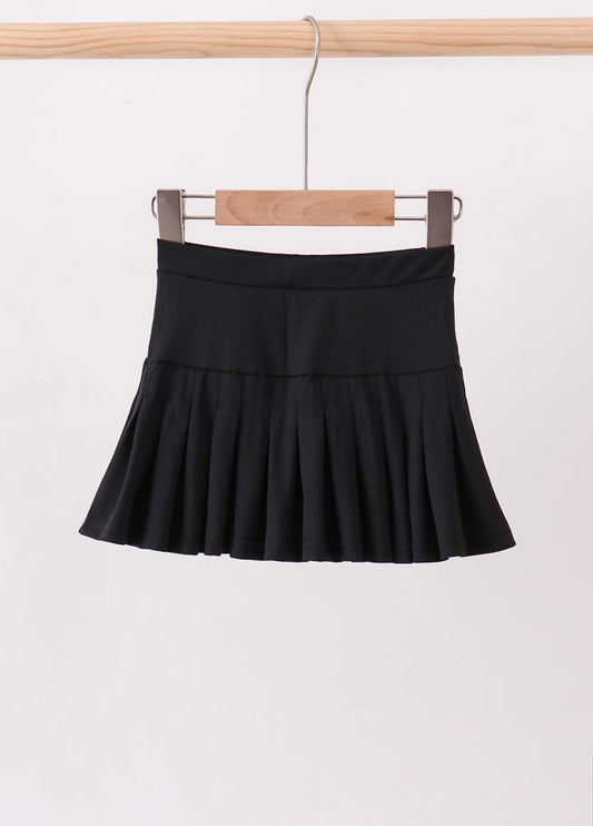 Black Pleated Skort
