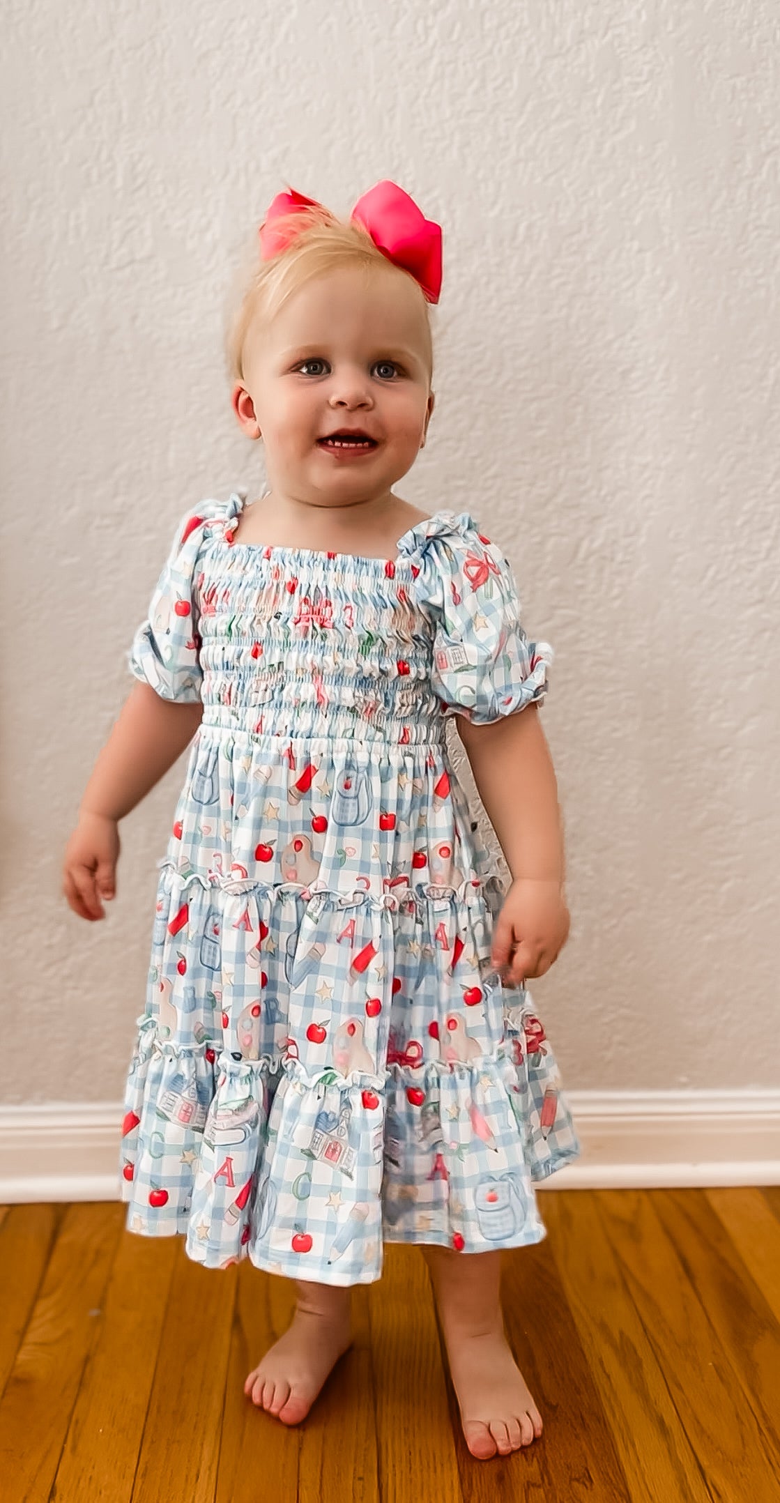 Smocked Honor Roll Ruffle dress