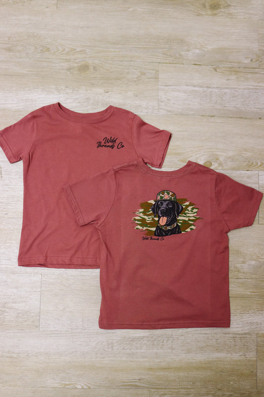 Black Lab Camo Hat Tee