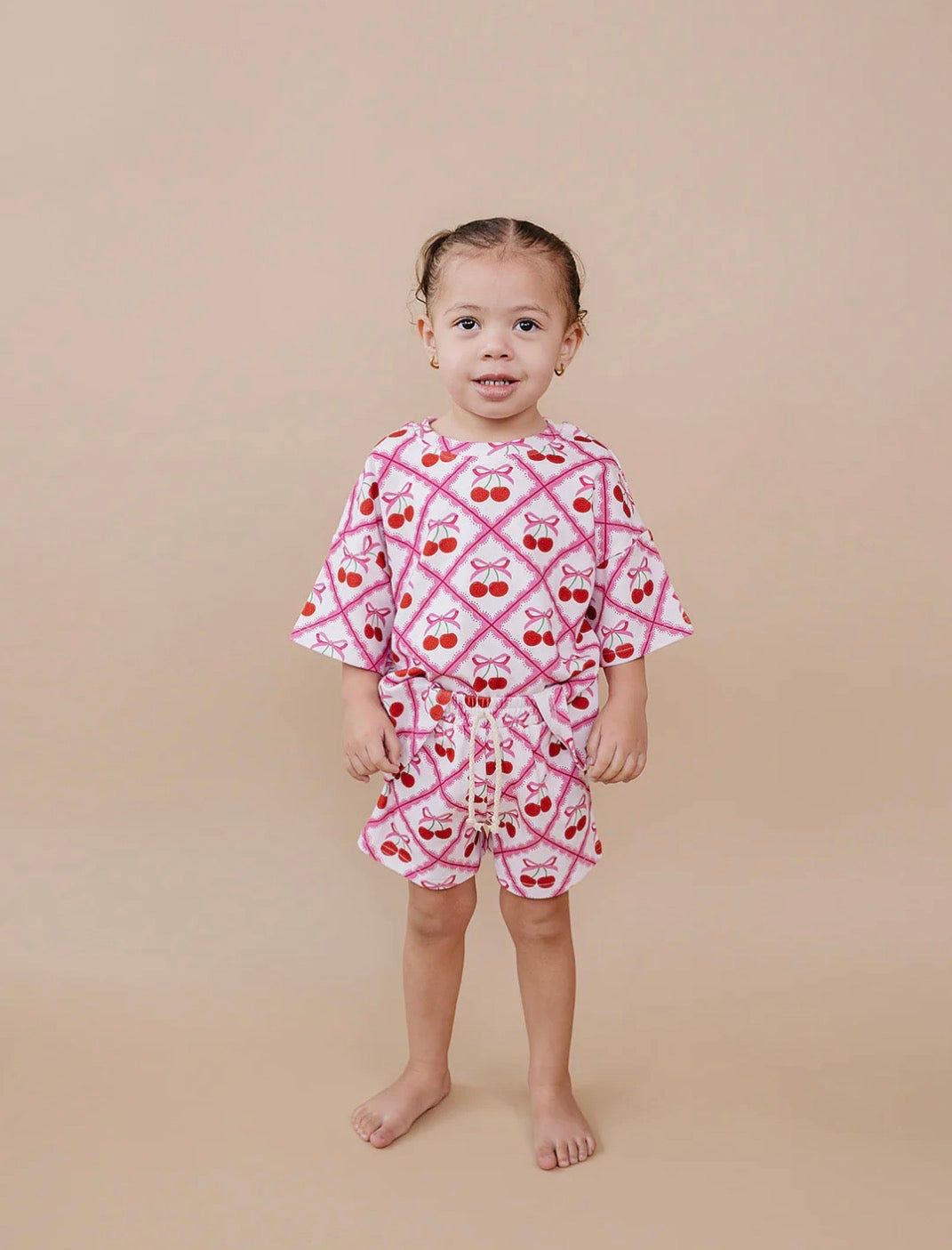 Cherry Bow Short Set