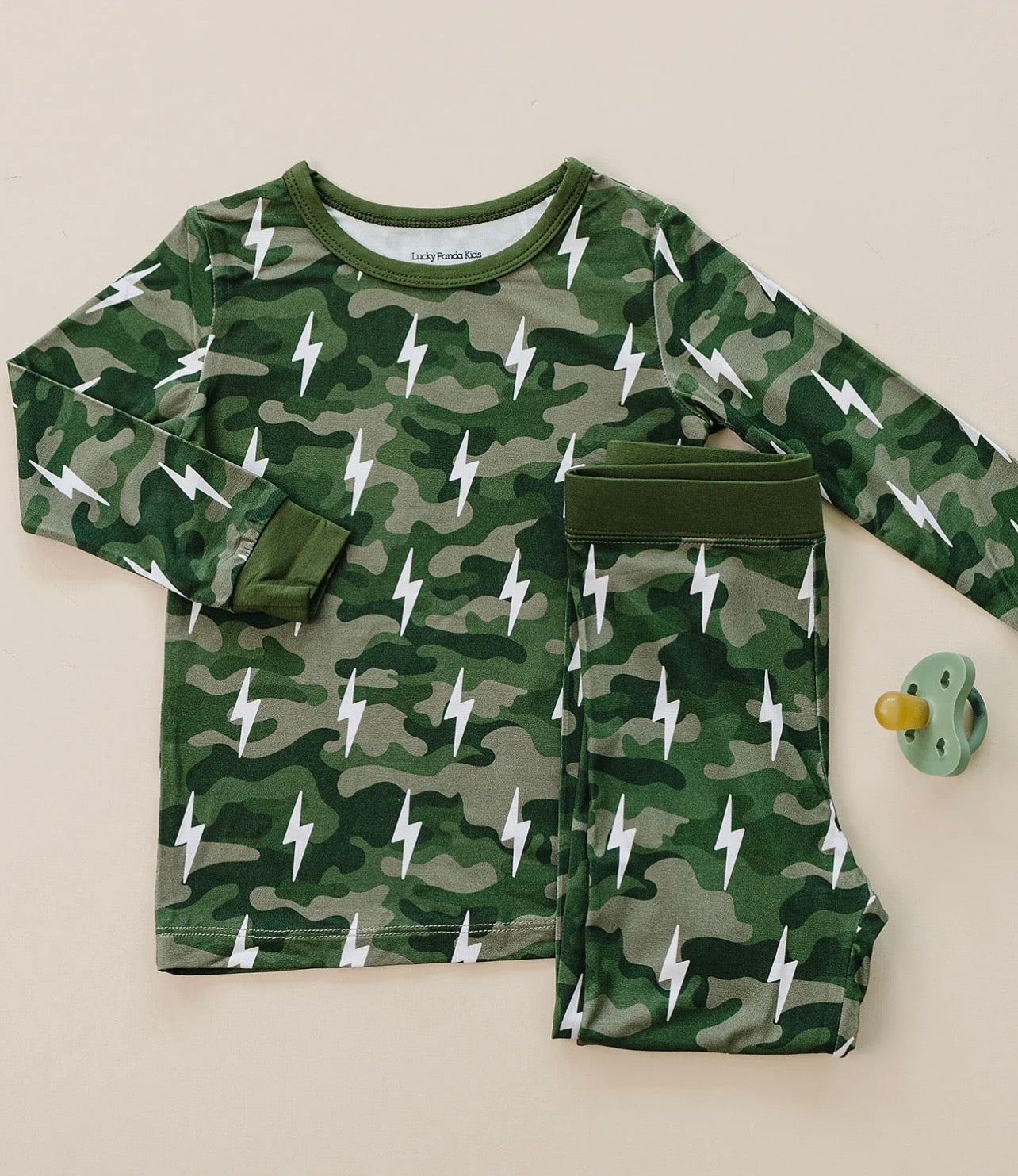 Camo Lightning 2 Piece Bamboo Pajamas