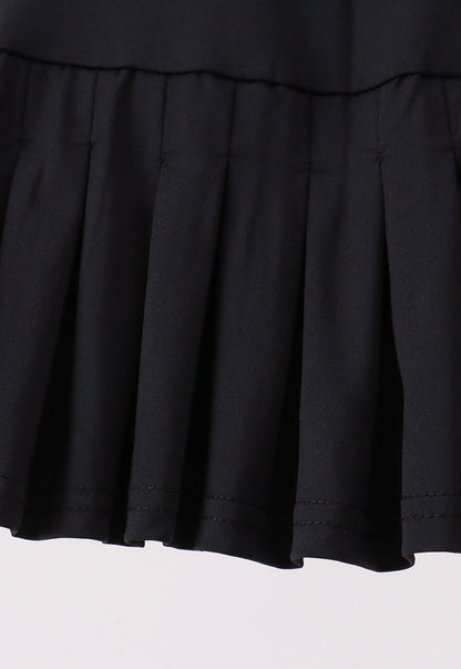 Black Pleated Skort