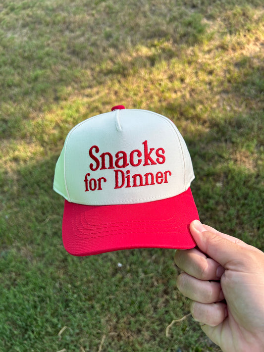 Snacks For Dinner Kid/Baby Trucker Hat