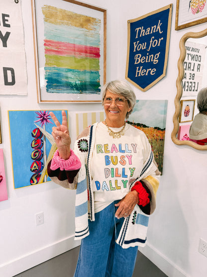 busy dilly dallying graphic tee