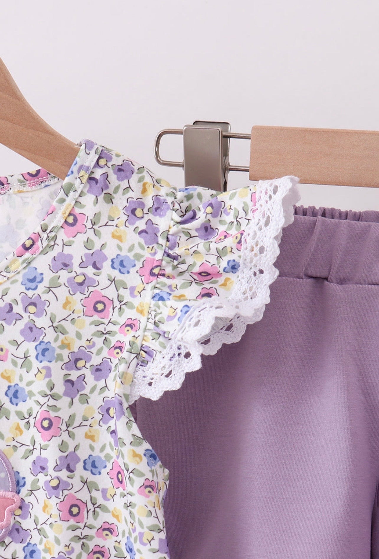 Goose Floral Applique Set