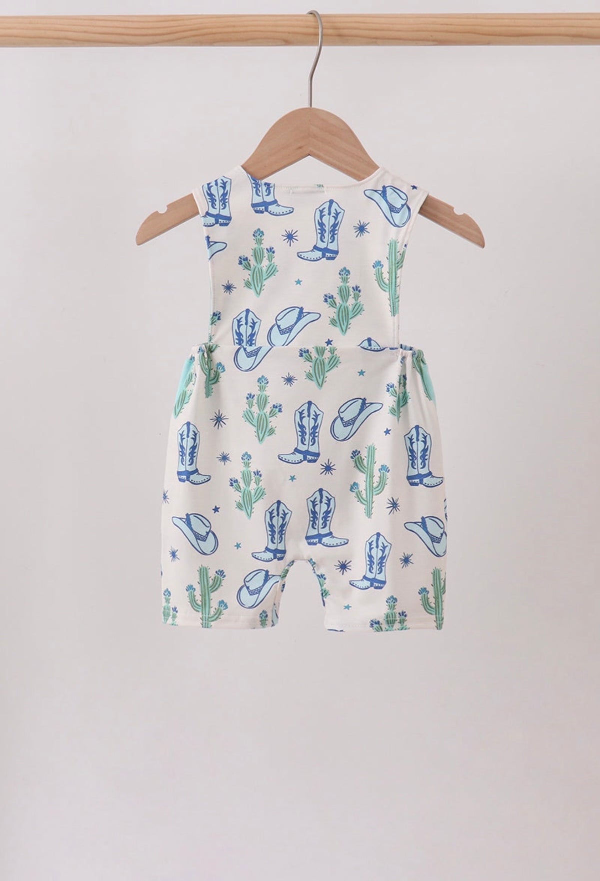 Blue Boots Smocked Jon Jon
