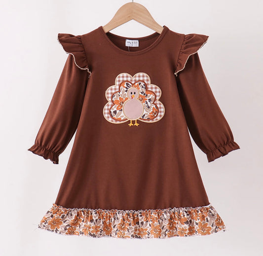 Brown Turkey Applique	Dress