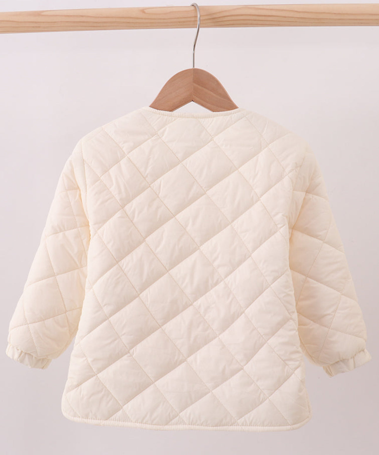 Cream Quilted Jacket