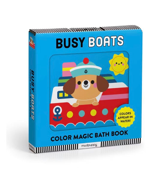 Busy Boats Color magic Bath Book