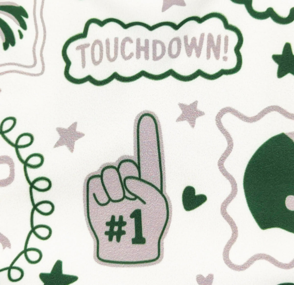 Green go team girls athletic dress