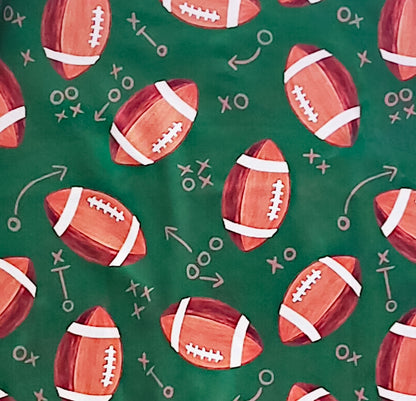 Green Football Romper
