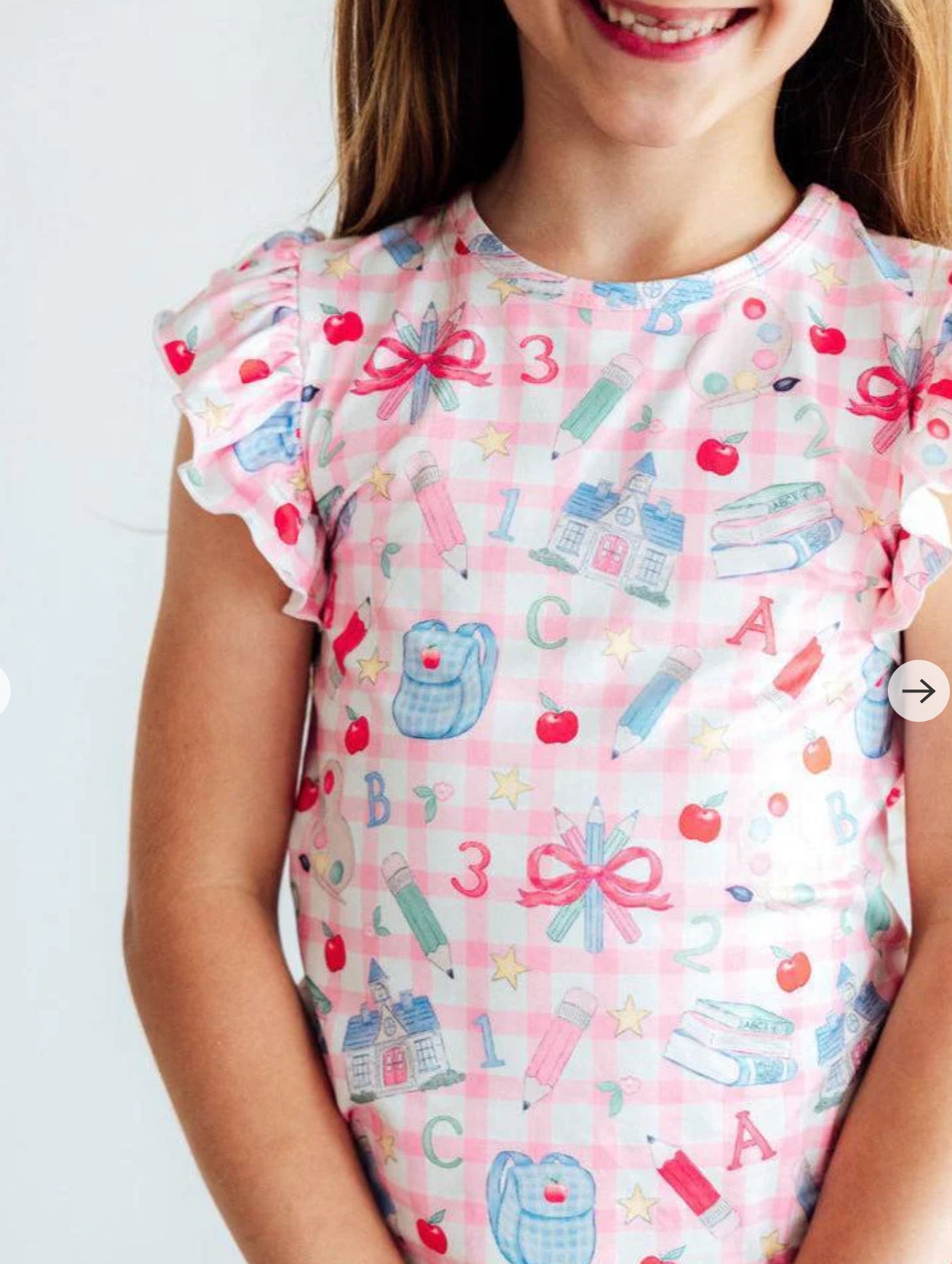 School days ruffle tee