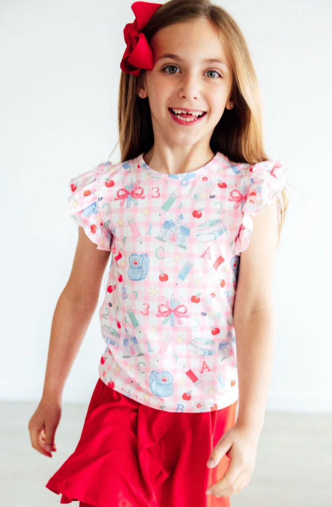 School days ruffle tee