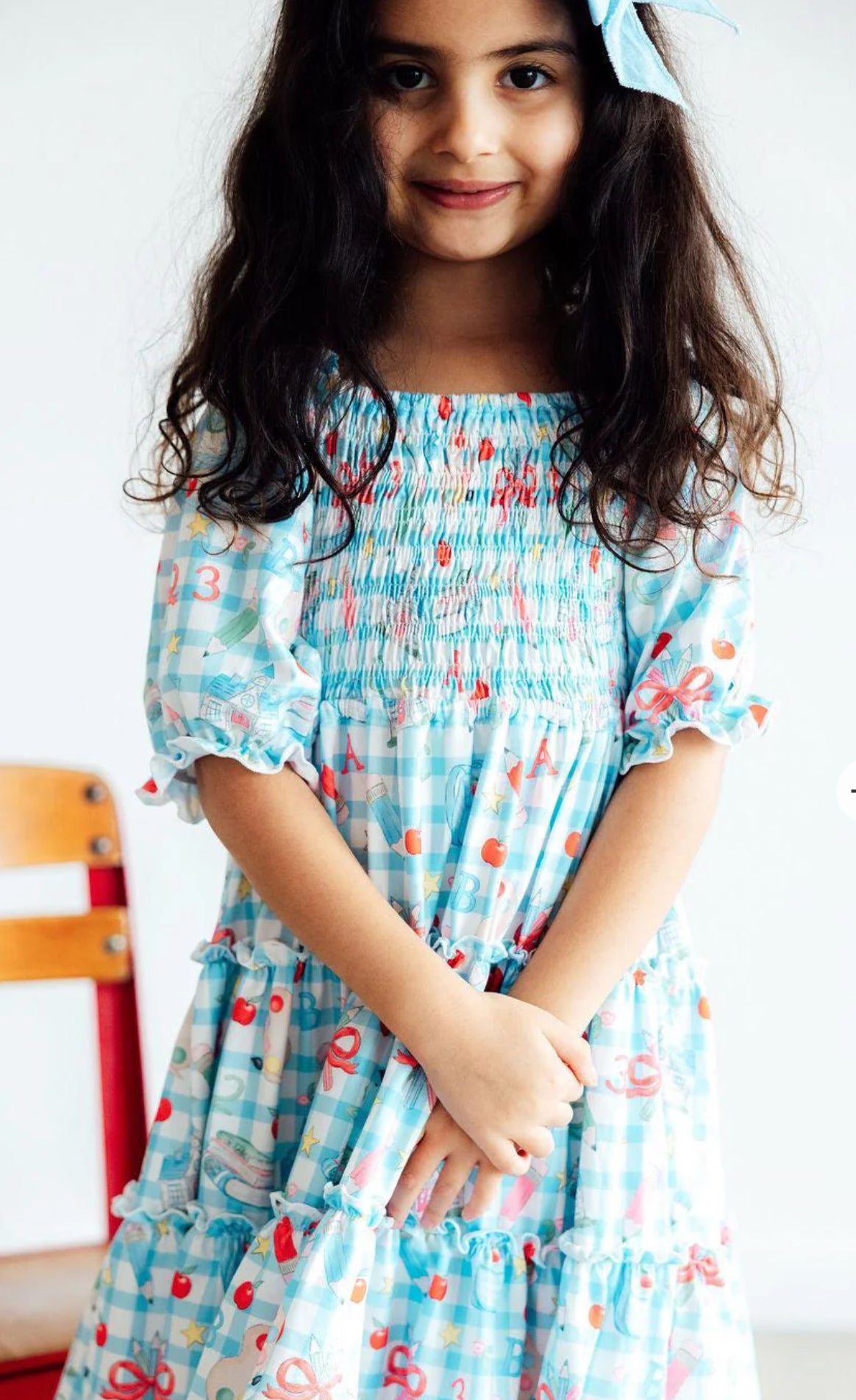 Smocked Honor Roll Ruffle dress