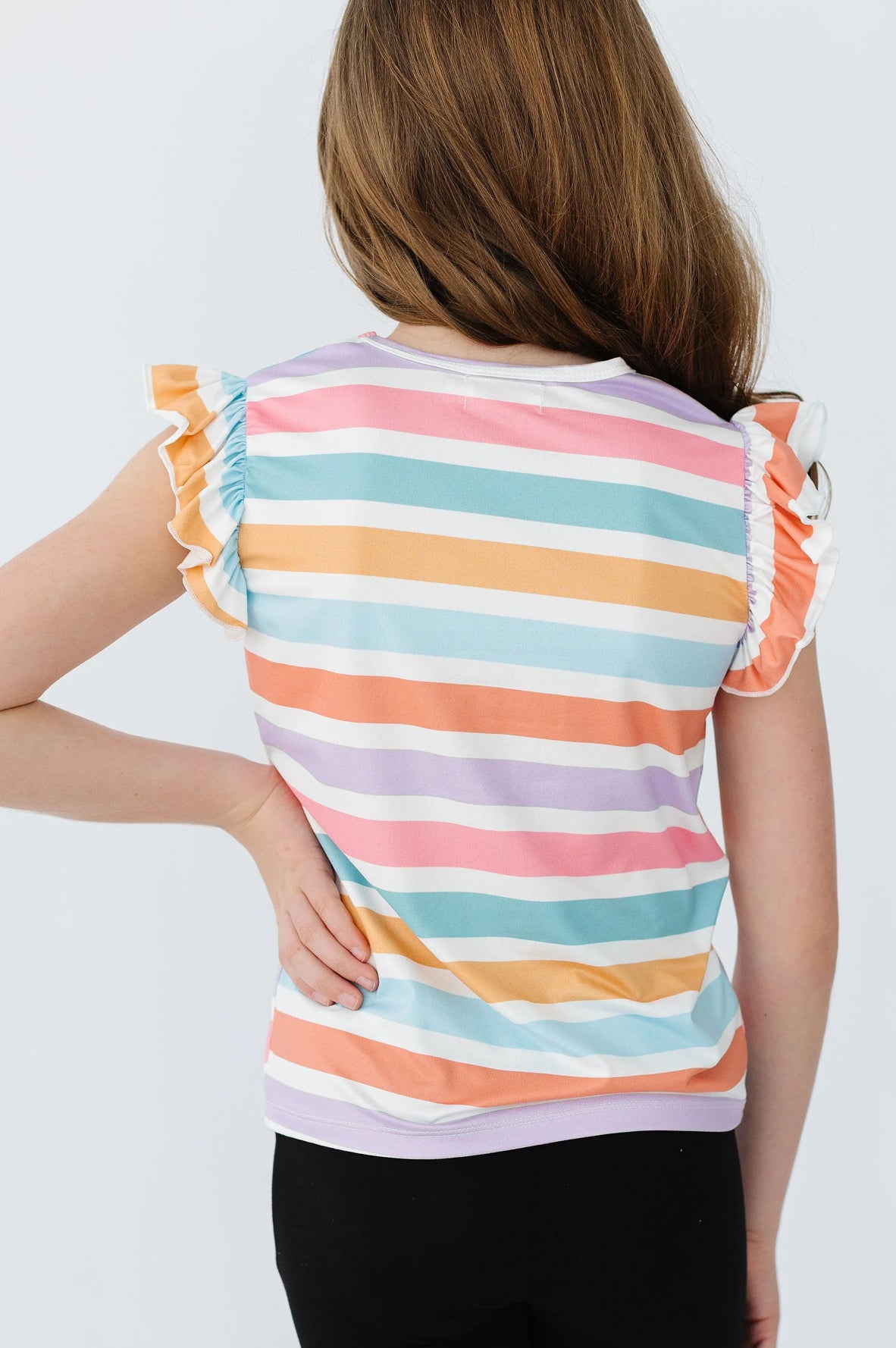 Stripes Ruffle Tee