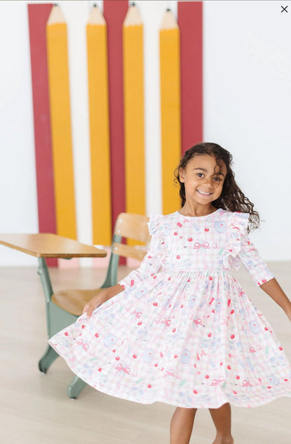 School Days 3/4 Ruffle dress