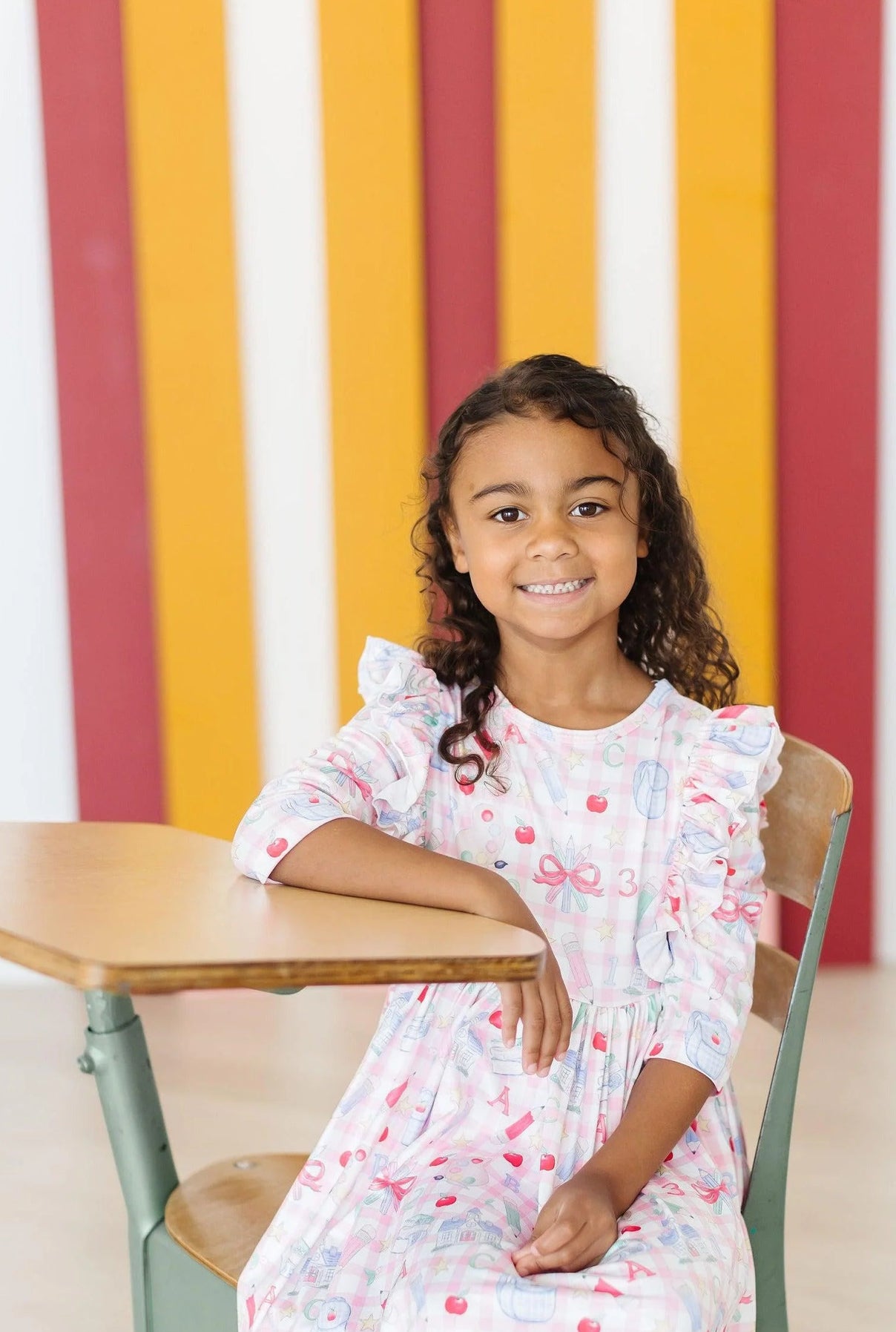 School Days 3/4 Ruffle dress