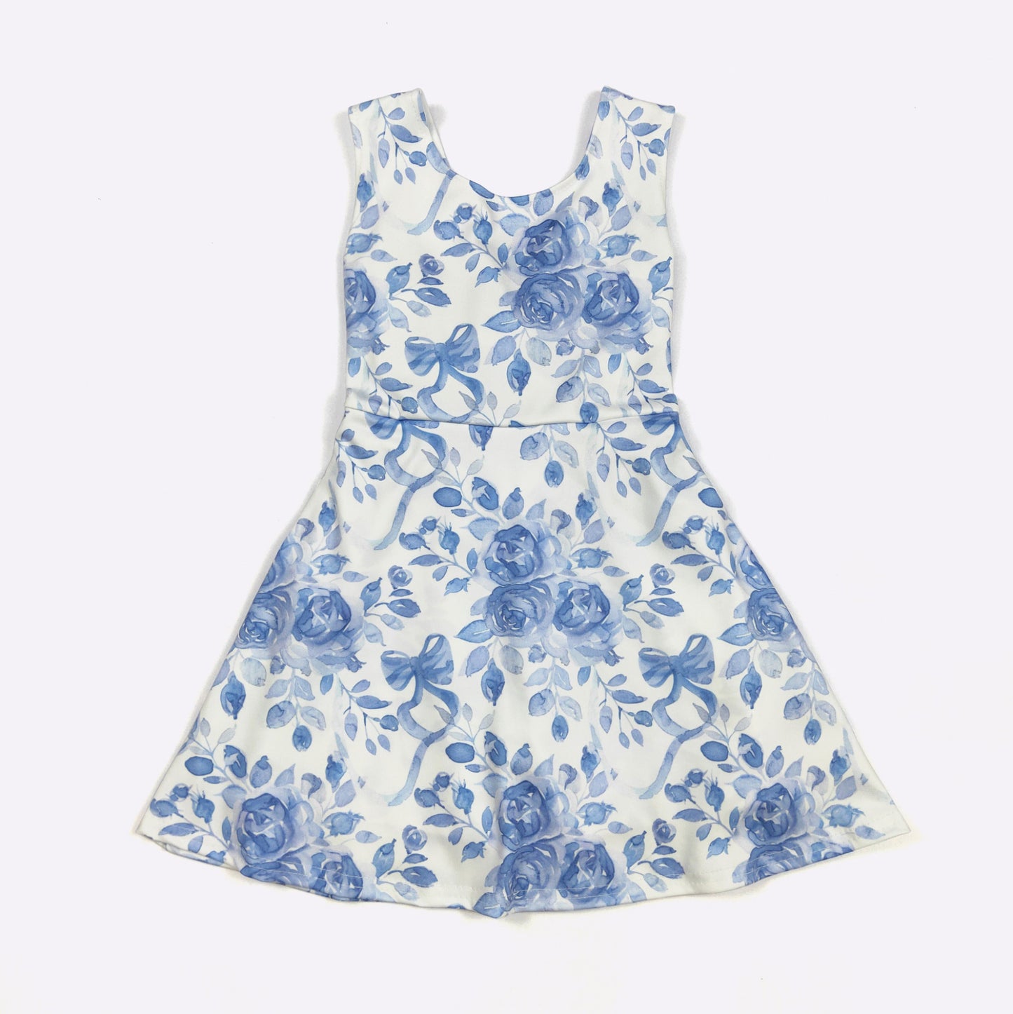 Blue Athletic Girls Dress