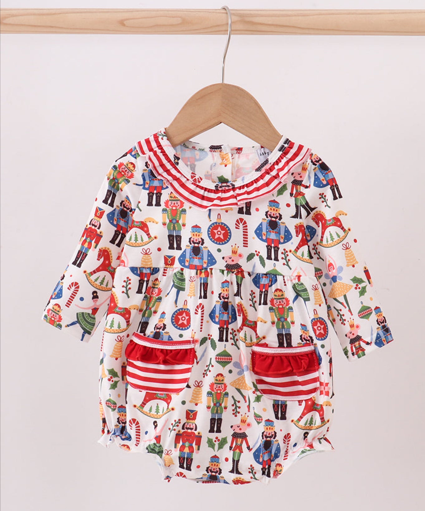 Red Nutcracker Ruffle Bubble