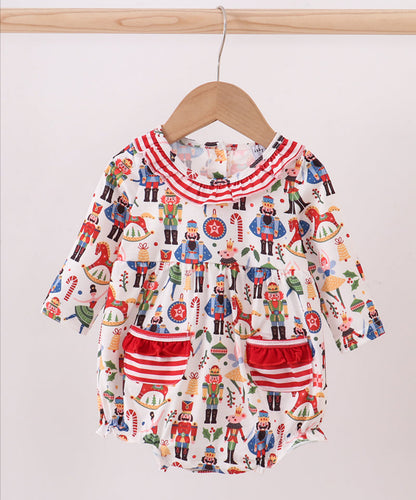 Red Nutcracker Ruffle Bubble