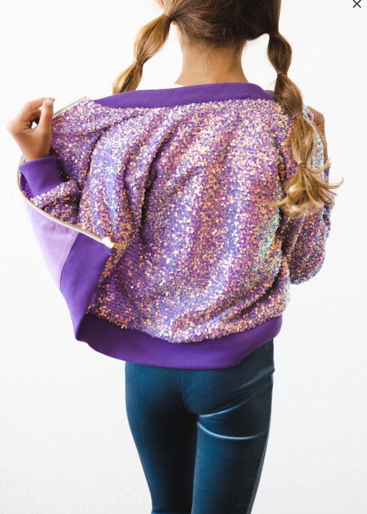 Purple sequin jacket