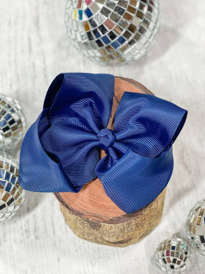 4.5" Classic Grosgrain Hair Bow | Alligator Clip, Satin Headband, or French Clip