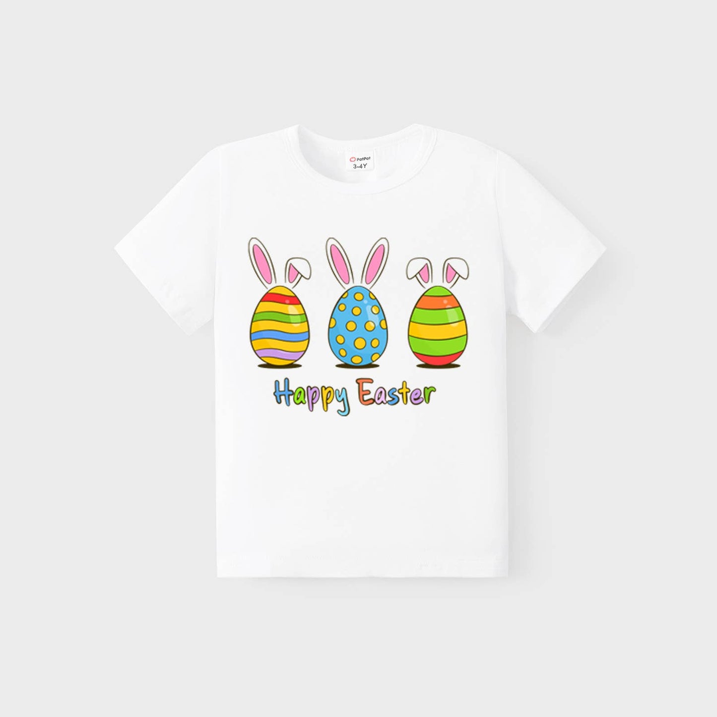 Easter Toddler/Kid Cotton Easter Egg Print Tee