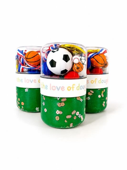Sports Sensory Dough Double Jar