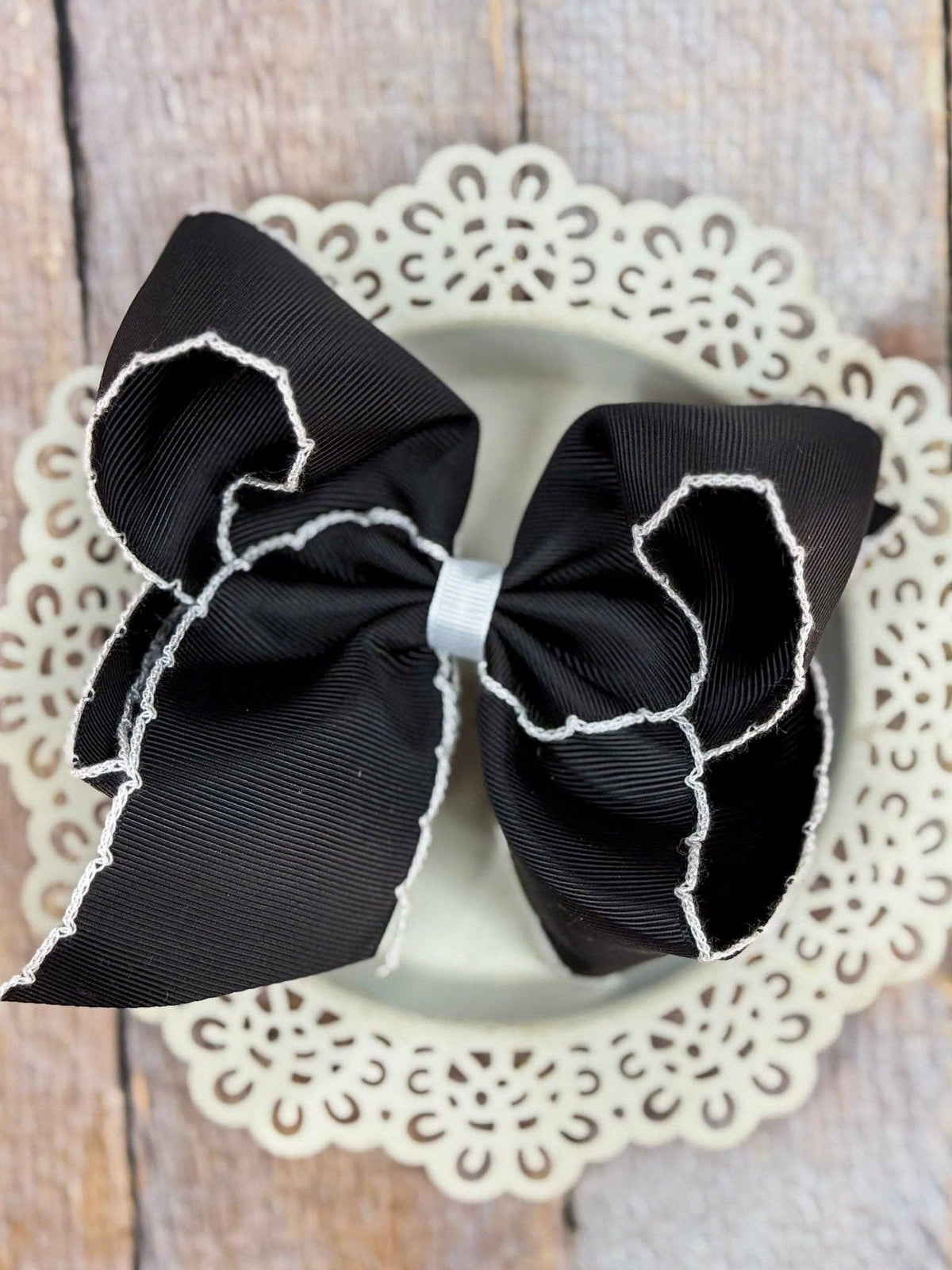 5" Classic Moonstitch Boutique Bows Girls Hair Accessories | Clip