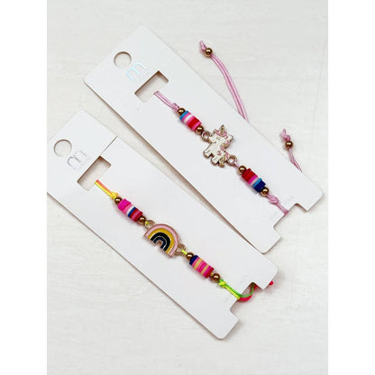 Kids Unicorn and Rainbow Adjustable Bracelet