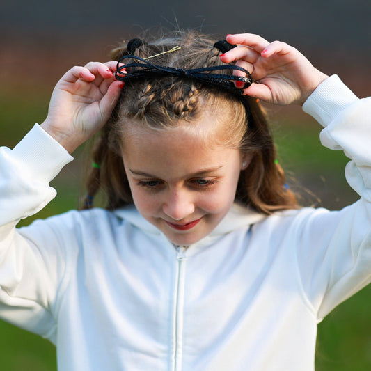 Bow Headband - Kids Thin Metallic Hair Bands
