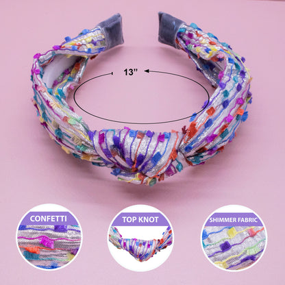Kids Knot Headband - Confetti Hair Accessories for Girls
