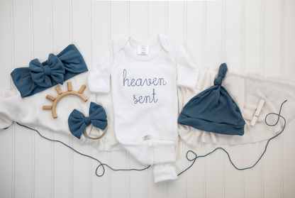 Newborn Baby Romper | Heaven Sent Blue