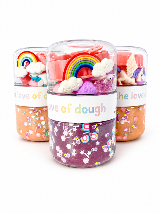 Unicorn Rainbow Sensory Dough Double Jar