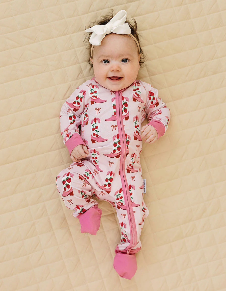 Bamboo Zipper Romper | Bootsberry Cowgirl