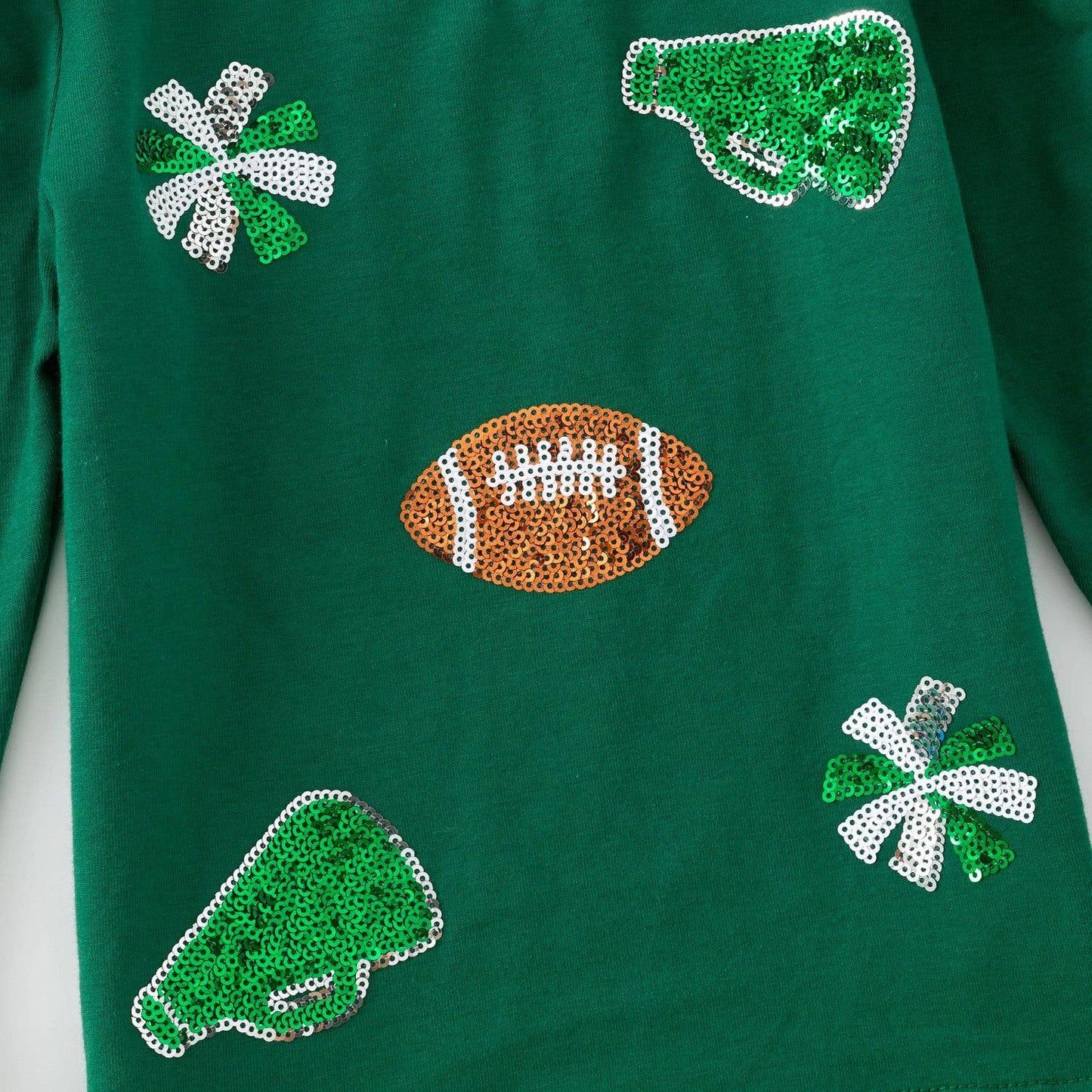 Sparkle Cheer Girls Set-Green game day football