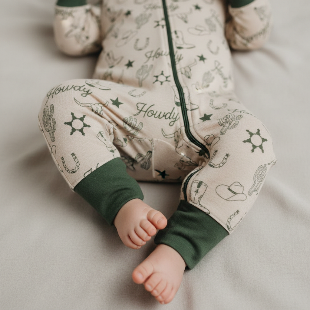 Bamboo Zip Romper | Howdy