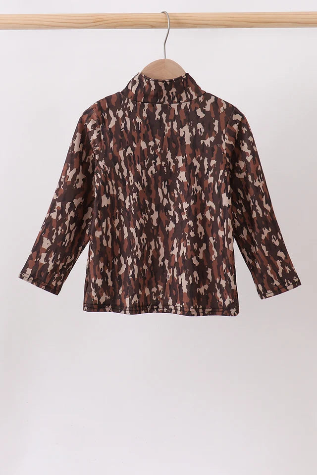 Camo Hunting Embroidered Pullover