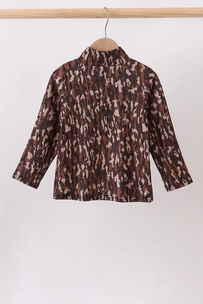 Camo Hunting Embroidered Pullover