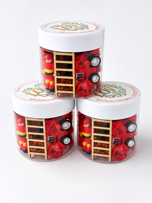 Fireman Sensory Dough Mini Jar