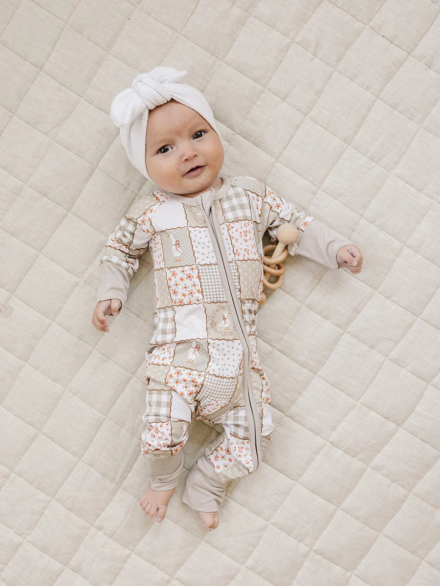 Bamboo Zip Romper | Cottage Goose