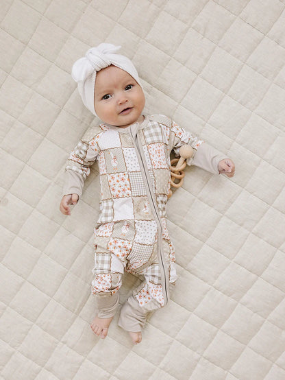 Bamboo Zip Romper | Cottage Goose