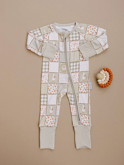 Bamboo Zip Romper | Cottage Goose