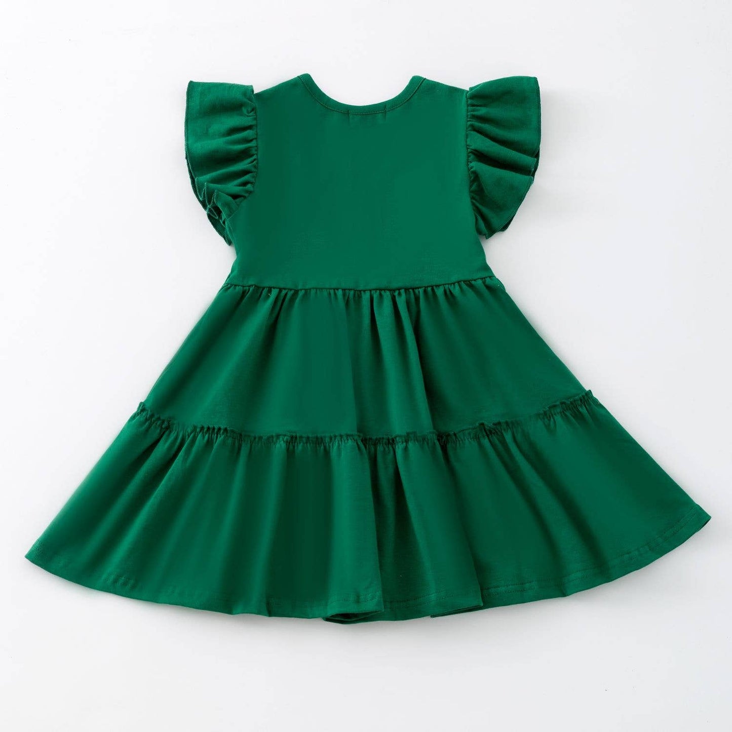 Sequin Football Girls Dress-Green