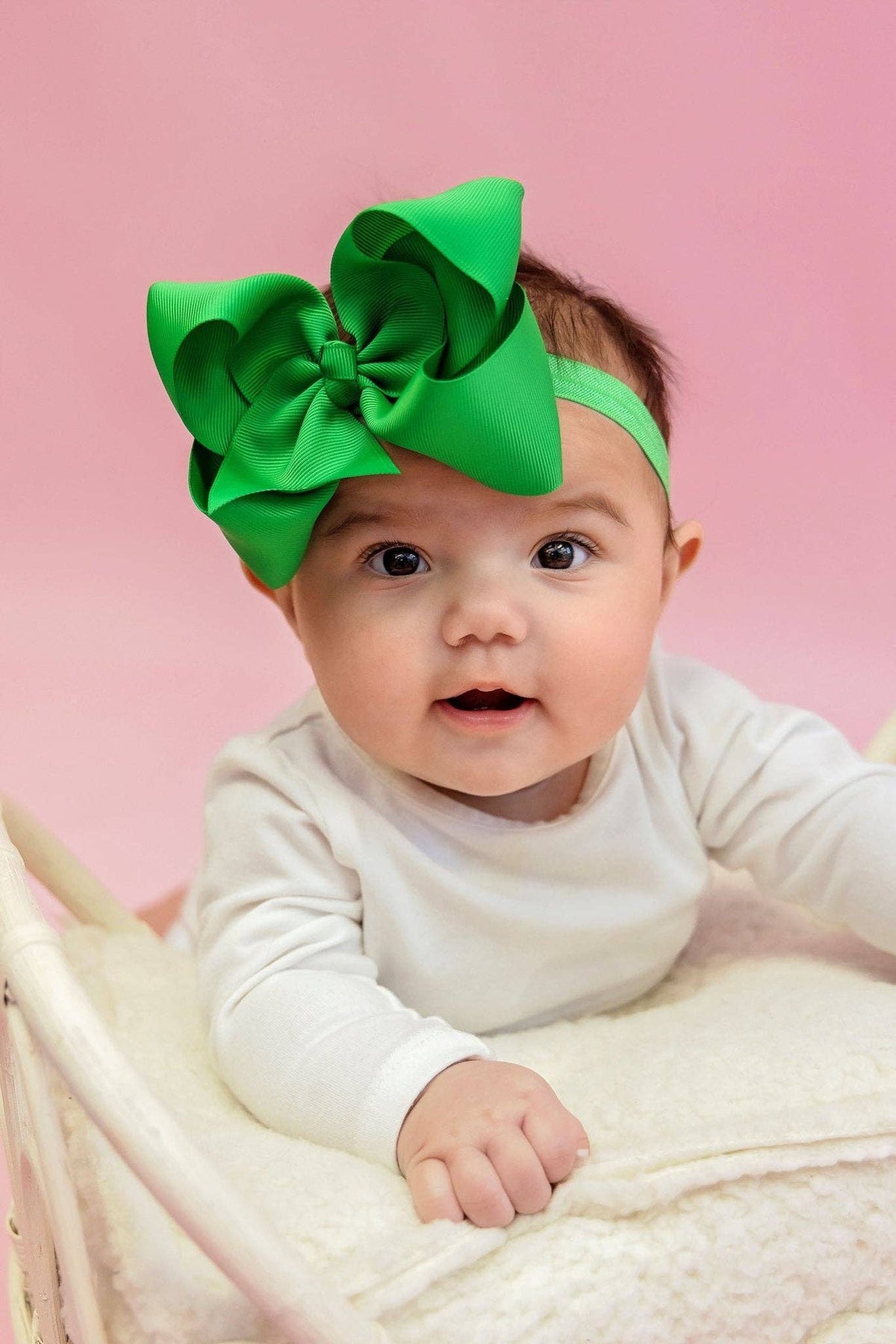 4.5" Classic Grosgrain Hair Bow | Alligator Clip, Satin Headband, or French Clip