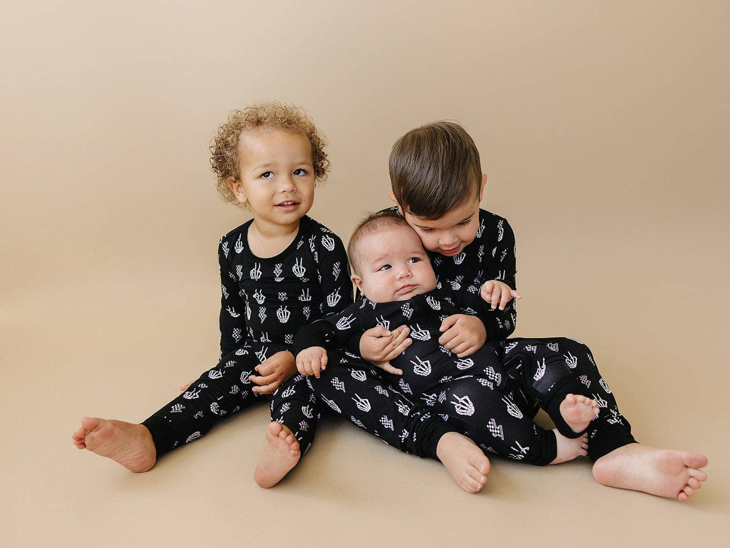 Halloween Bamboo Baby Zip Romper | Skelly Vibes